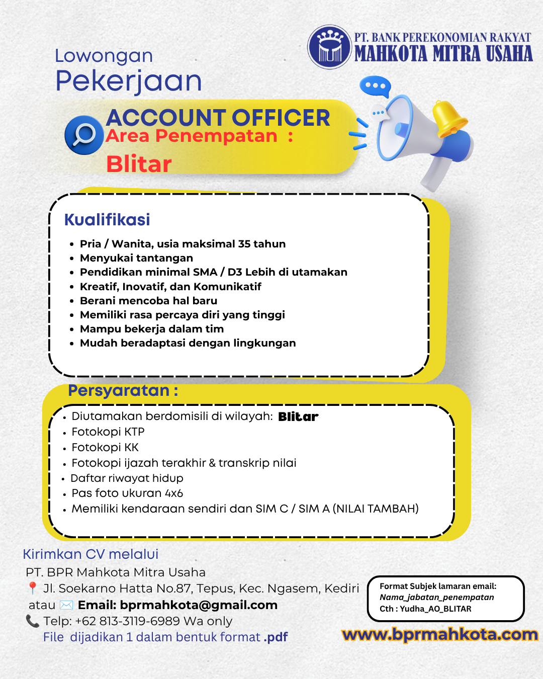 Account Officer (AO)